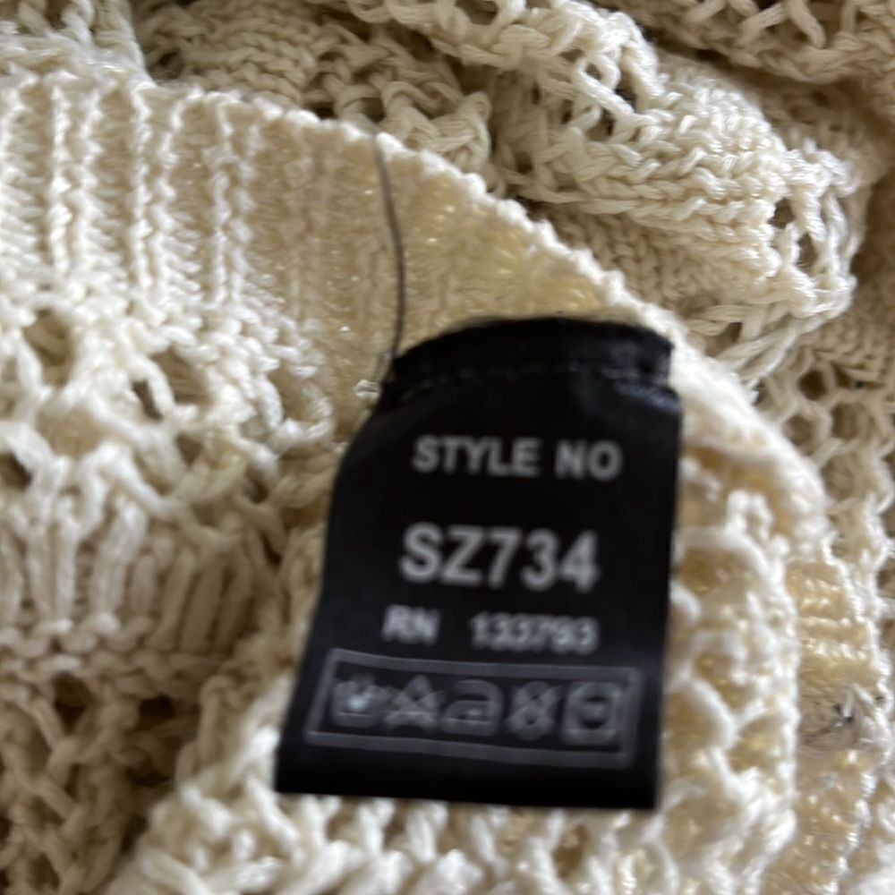 POL Cream Color Sheer Sweater - Picture 12 of 13